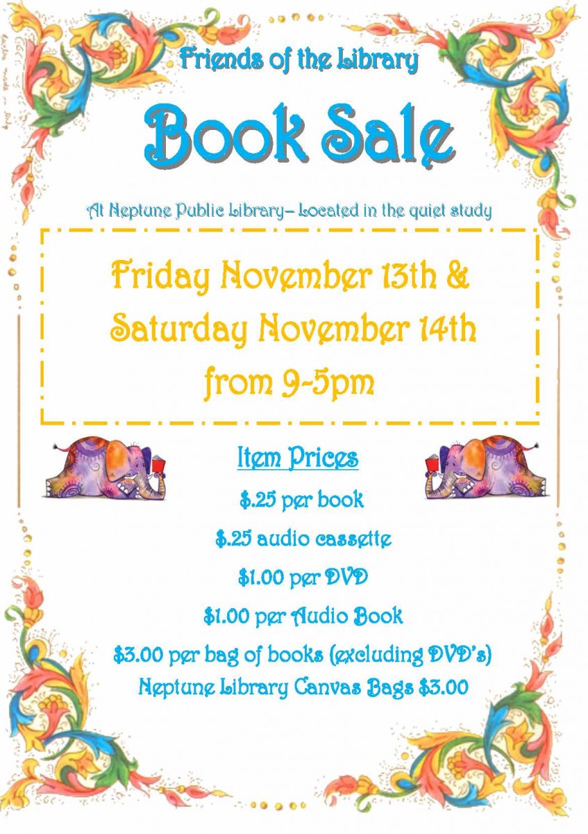 Book Sale Neptune Public Library Neptune Township